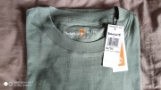 Timberland groszkowy zielony t-shirt box fit rozm XL jak XXXL 