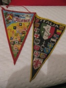 Kolekcjonerskie stare proporczyki- Alzacja i Italia