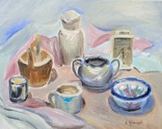 Martwa natura, cebrzyk, olej, 28x35cm ,nowy, Aleksandra Skoczyk 