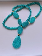 Naszyjnik wisiorek turkusowy 