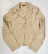 Kremowy żakiet rozmiar 38 Żakiet damski zapinany na guziki R38