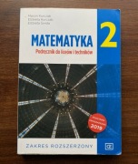 Matematyka 2, podręcznik, zakres rozszerzony
