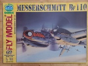 Model Kartonowy Fly Model 69 Samolot MESSERSCHMITT Bf 110 wyd II