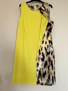 Jean Paul- Limonkowo- panterkowa sukienka r.42