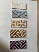 Zestaw 50 szt. papierów ozdobnych 10x5 cm – mix wzorów – scrapbooking DIY