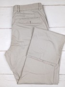 Windsor spodnie męskie chino beżowe 48 M L eleganckie bawełna stretch 