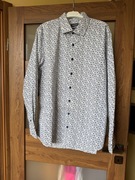 Wzorzysta koszula męska z długim rękawem, Dressmann r. XXL-nowa b/metki