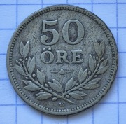 01340 Szwecja 50 ore 1911 srebro 