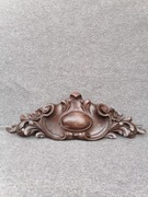 Stara dębowa koronka do zegara lub mebla 