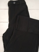 Next spodnie damskie M 38 wide leg czarne eleganckie wysoki stan szerokie