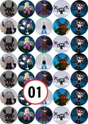 Pan Opłatek na tort - MUFFINKI 99 NOCY W LESIE A4