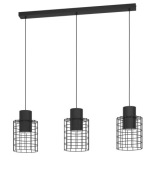 Lampa Wisząca EGLO Milligan 43626 – Loft / Industrial – 3x E27 usz.opak