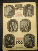 Przekrój Styczeń 1955 Promiński Skarzyński Onassis Mickiewicz Cervantes 