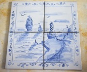 Kafelki kafle styl holenderski delft ręcznie malowane