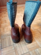 Buty skórzane filcowe PRL 1980 rozm. 26