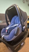 Maxi Cosi Pebble Pro i Size, baza FamilyFix3, otulacz