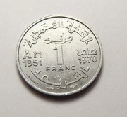 Maroko 1 frank 1951 ŁADNA!