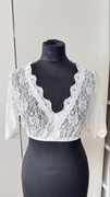 Crop top koronkowy rozmiar L