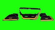 Kratki nawiewu komplet  Led Audi E-Tron GT 4J3819701  4J3819203 4J3819702