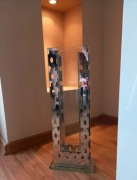 Wazon glamour designerski lustrzany Lux wysokość 45cm Made in U.S.A