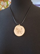 Zawieszka na rzemyku znak zodiaku Bliźnięta