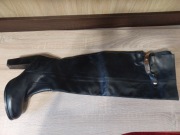 Czarne kozaki damskie River Island rozmiar 38