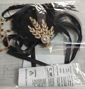 Damska opaska na czoło z piórami styl lat 20.