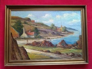 Stary obraz na płótnie INGOLF DUE 