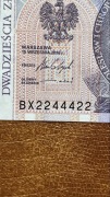 20 zł złotych RADAR UNC banknot BX 2244422