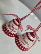 MONIKA JESTEŚ WYJĄTKOWA WESOŁYCH ŚWIĄT DZWONKI OZDOBA ŚWIĄTECZNA