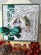 KARTKA ŚWIĄTECZNA handmade w kopercie - personalizowana, ręcznie robiona