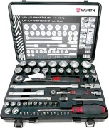 WURTH Zestaw kluczy nasadowych 1/4 +1/2 cala 59el.