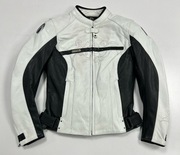 Motocyklowa damska kurtka skórzana Richa Montannah biała rozmiar.34/36