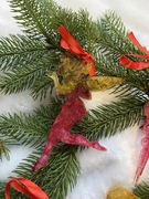 Ozdoby świąteczne z żywicy (koń na biegunach, wróżka, jelonek, różdżka)