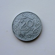 2 # 20 gr groszy 1923 GG cynk nr 6 od  1 5  zł