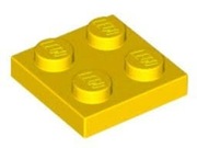 LEGO PŁYTKA 2X2 ŻÓŁTA