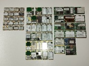 Złom Elektroniczny-Karty Sieciowe Laptopowe-Ilość 66 Sztuk