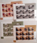 Arkusze fi. 4504-4507 (z przyw.)** PAJĄKI CHRONIONE - STAN GABINETOWY