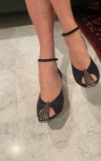 Spektakularne  zamszowe pantofle Dries Van Noten 