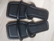 Klapki czarne paski Topshop 38