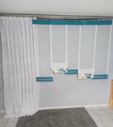 Firany- komplet balkonowy na karnisz do 250 cm