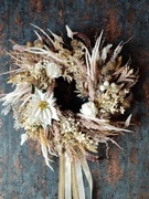 Wyjątkowy wianek zimowy świąteczny - Boho White Christmas 