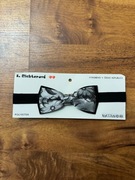 Mucha ze wzorami wzorem muszka na rzep szaro czarna I Richterova