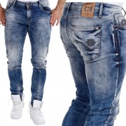 Cipo & Baxx W31 L34 90s slim w30l36 w31l34 skinny rurki tapered marmurki