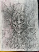 Oryginalny Rysunek Dark Art Surrealizm Gothic Horror 1/1 Sygnowany