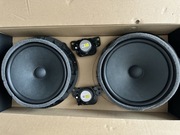 Audi A6 C8 głośniki przód drzwi OEM komplet 2x duży + 2x mały – sprawne