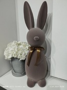 Zając Wielkanocny flokowany 70cm brązowy 