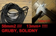 Stary porządny kabel 50mm2 ciężki OS-1 gruba izolacja - wiele zastosowan
