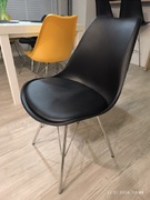 Krzesła Christie czarne i żółte 