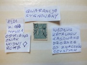 znaczki Mi 160 GWARANCJA Sygnowany Niemcy 1921r. CYFRY Rzesza DROŻSZE